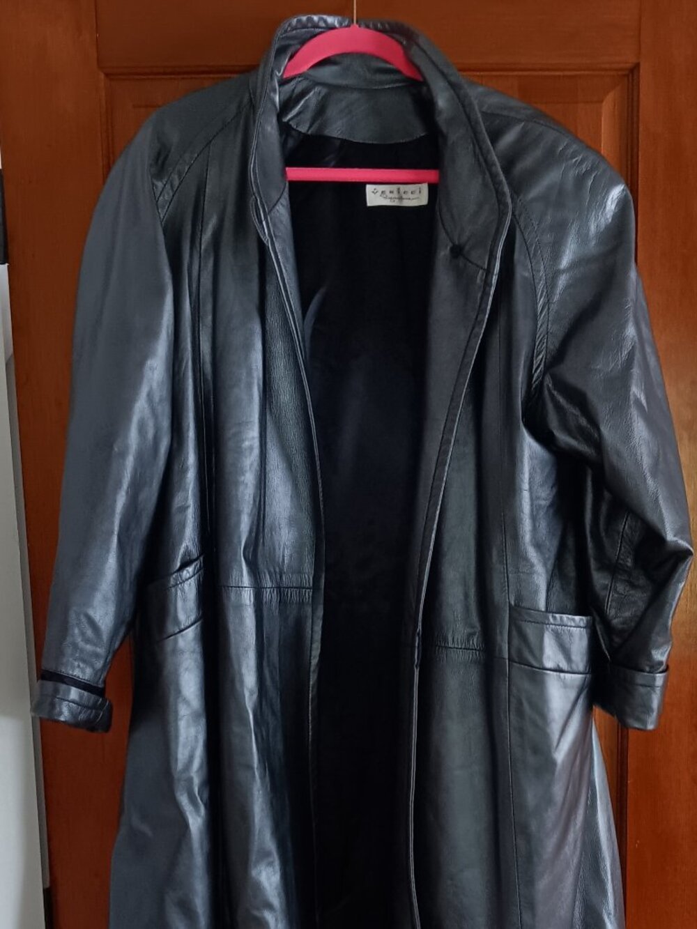 VERICCI Signature Ladies Leather Full Length Jacket/Coat Buttery Soft Pre-Owned
